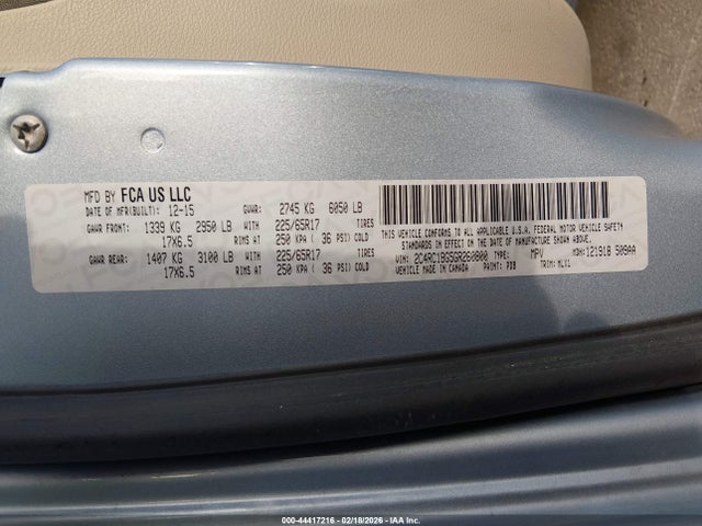 2016 CHRYSLER TOWN & COUNTRY 2C4RC1BG5GR260800 Photo 8