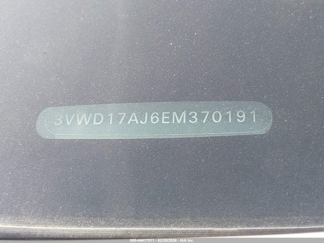 3VWD17AJ6EM370191 Volkswagen Jetta 1.8t Se
