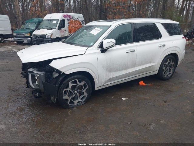 2022 Hyundai Palisade Calligraphy მანქანა იყიდება აუქციონზე, vin: KM8R7DHE6NU386106, აუქციონის ნომერი: 44417346