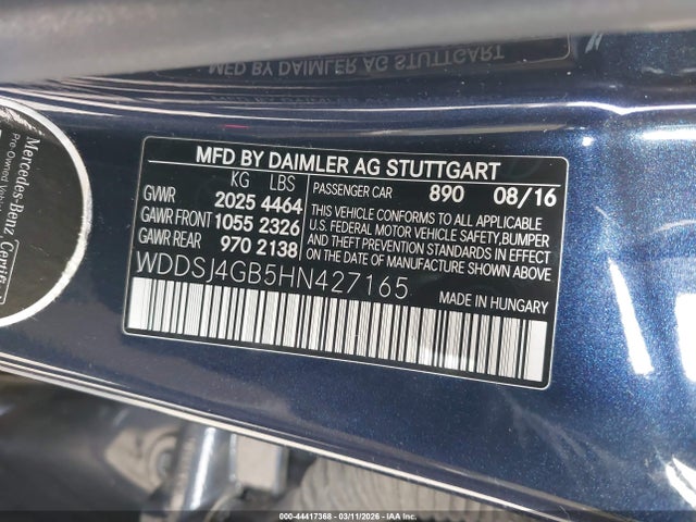 2017 MERCEDES-BENZ CLA 250 WDDSJ4GB5HN427165 Photo 8