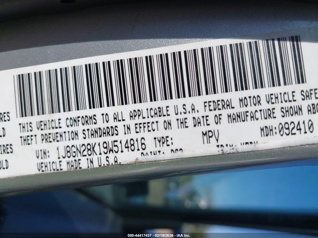 2009 JEEP LIBERTY 1J8GN28K19W514816 Photo 8