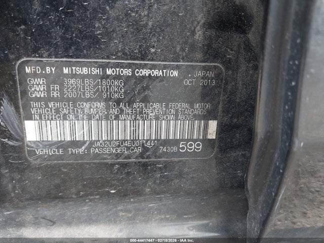 2014 MITSUBISHI LANCER JA32U2FU4EU011441 Photo 8