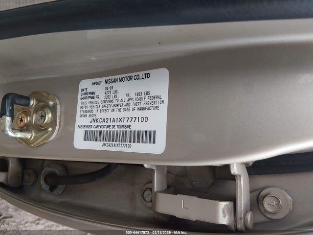1999 Infiniti I30 Limited/standard/touring მანქანა იყიდება აუქციონზე, vin: JNKCA21A1XT777100, აუქციონის ნომერი: 44417572