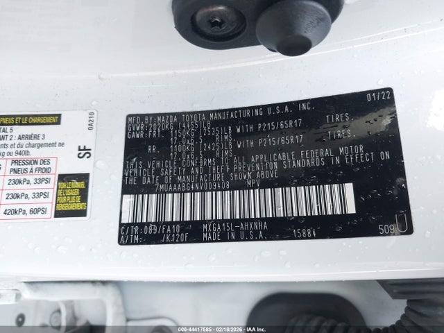 7MUAAABG4NV009408 Toyota Corolla Cross L