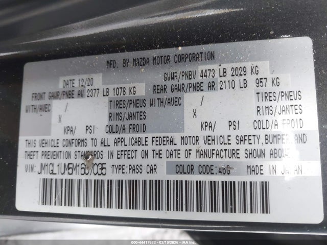 2021 MAZDA MAZDA6 JM1GL1UM5M1607035 Photo 8