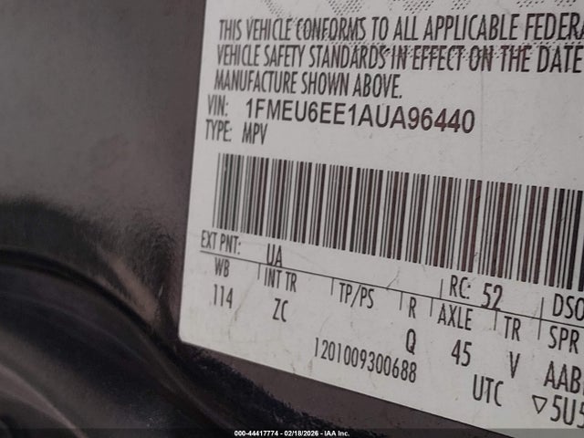 2010 FORD EXPLORER 1FMEU6EE1AUA96440 Photo 8