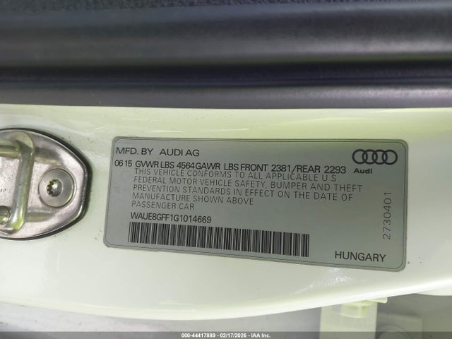 2016 AUDI A3 WAUE8GFF1G1014669 Photo 8
