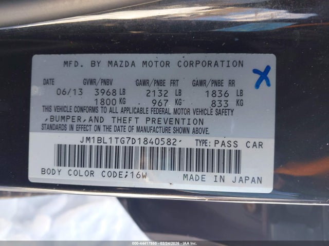Продаж на аукціоні авто 2013 Mazda Mazda3 I Sv, vin: JM1BL1TG7D1840582, номер лоту: 44417950