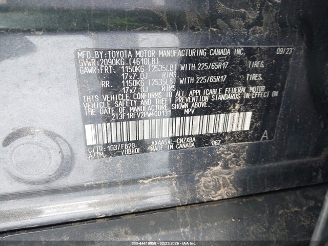 Toyota RAV4 LE 2023 2T3F1RFV2PW400131 Image 9