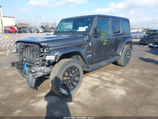 44418340 :رقم المزاد ، 1C4JJXP61PW555888 vin ، 2023 Jeep Wrangler 4xe Sahara 4x4 مزاد بيع
