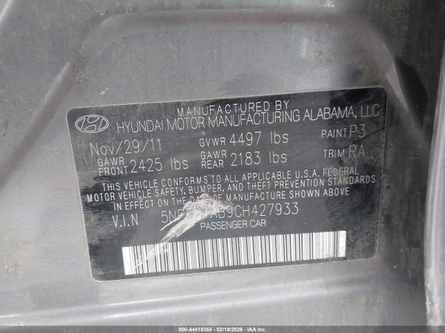 Aukcja sprzedaży 2012 Hyundai Sonata Se 2.0t, vin: 5NPEC4AB9CH427933, numer aukcji: 44418350