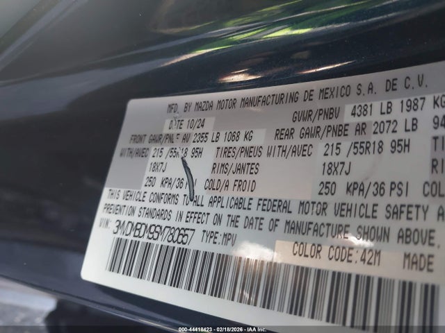 Aukcja sprzedaży 2025 Mazda Cx-30 2.5 S Premium Package, vin: 3MVDMBDM9SM780657, numer aukcji: 44418423
