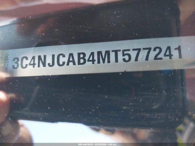 Продаж на аукціоні авто 2021 Jeep Compass Sport Fwd, vin: 3C4NJCAB4MT577241, номер лоту: 44418433