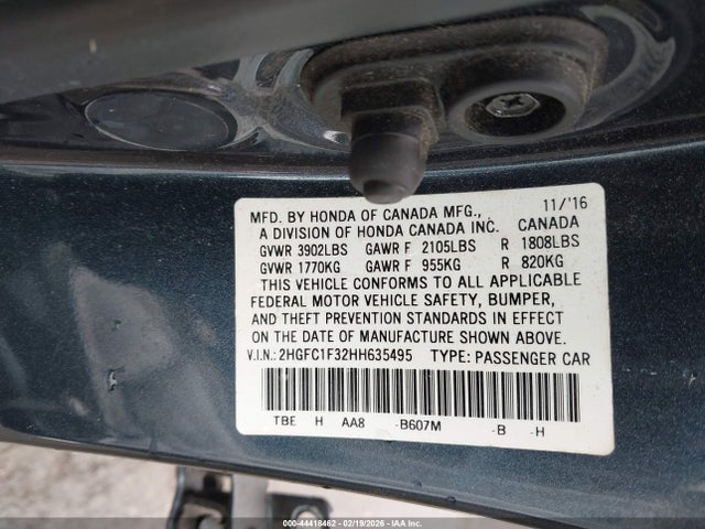 2HGFC1F32HH635495 Honda Civic Ex-t
