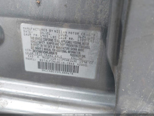 Nissan Versa Sv Xtronic Cvt 2021 3N1CN8EV5ML885678 Image 9
