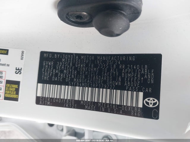 Toyota COROLLA LE 2024 5YFB4MDE1RP179727 Image 9