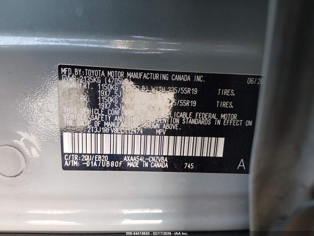Toyota Rav4 Adventure 2020 2T3J1RFV8LC112474 Image 9