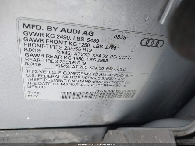 2023 AUDI Q5 WA1EAAFY0P2124395 Photo 8
