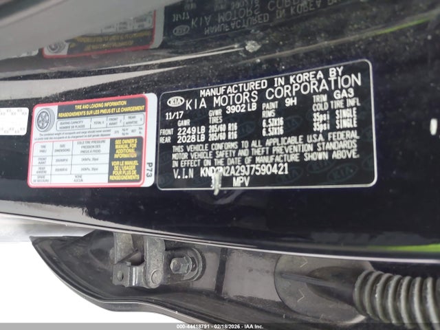 Auction sale of the 2018 Kia Soul, vin: KNDJN2A29J7590421, lot number: 44418791
