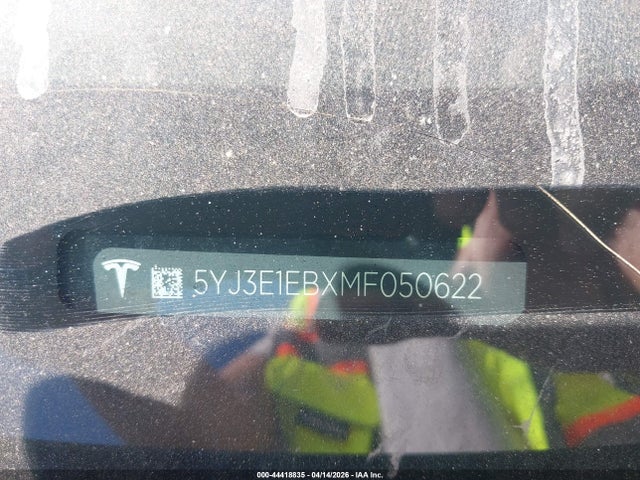 Продажа на аукционе авто 2021 Tesla Model 3 Long Range Dual Motor All-wheel Drive, vin: 5YJ3E1EBXMF050622, номер лота: 44418835