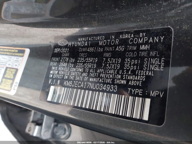 2022 HYUNDAI TUCSON HYBRID KM8JECA17NU034933 Photo 8