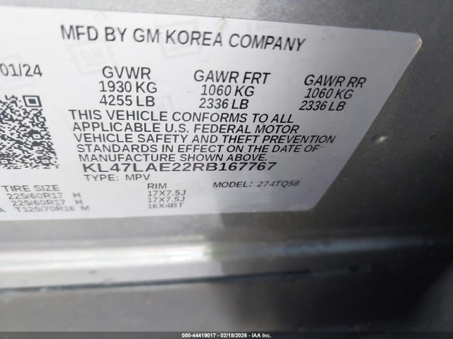 KL47LAE22RB167767 Buick Envista Preferred Fwd