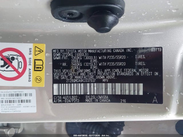 2019 LEXUS RX 450H 2T2BGMCA6KC037607 Photo 8