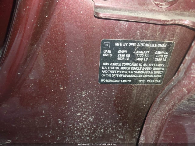 W04GU8SX8J1149970 Buick Regal Tourx Preferred