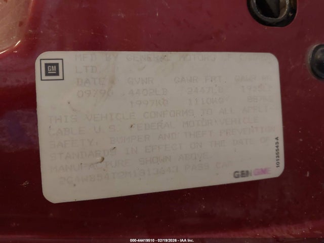 Aukcja sprzedaży 1991 Buick Regal Custom, vin: 2G4WB54T2M1813643, numer aukcji: 44419510