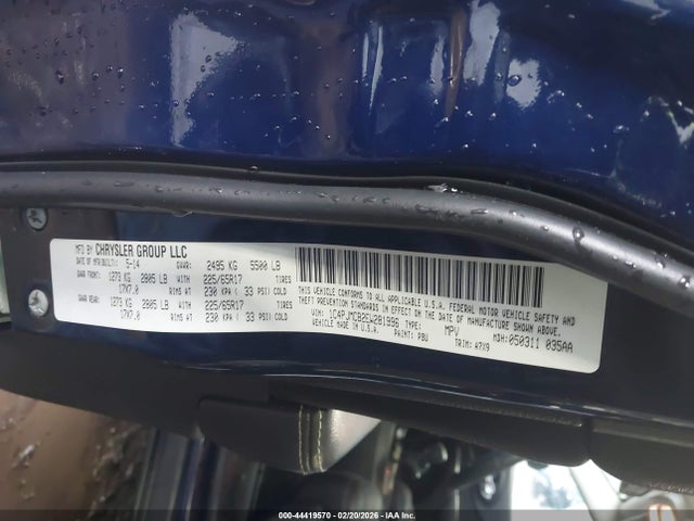 Продажа на аукционе авто 2014 Jeep Cherokee Latitude, vin: 1C4PJMCB2EW281996, номер лота: 44419570