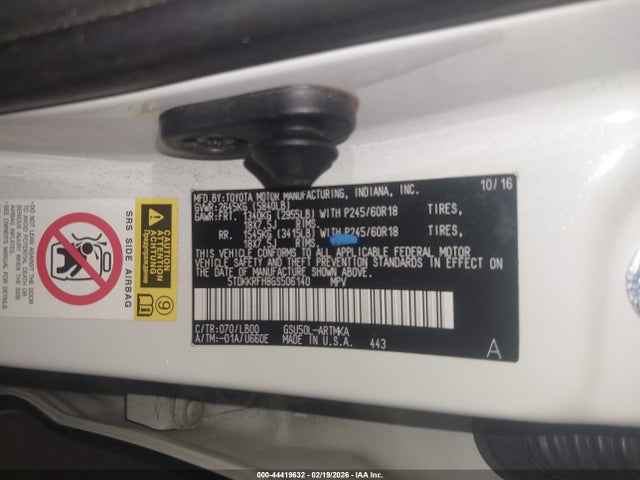 5TDKKRFH8GS506140 Toyota Highlander Xle V6