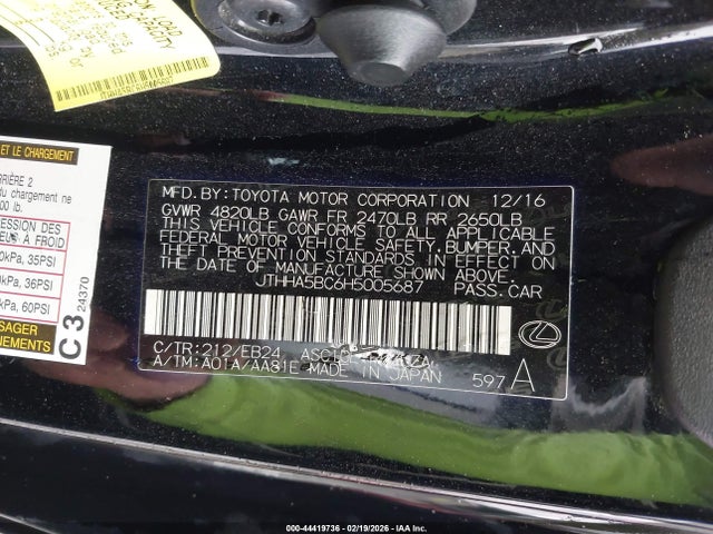 2017 LEXUS RC 200T JTHHA5BC6H5005687 Photo 8