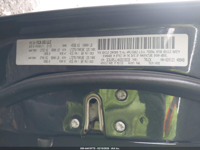 2019 RAM 2500 3C6UR5JL4KG519233 Photo 8