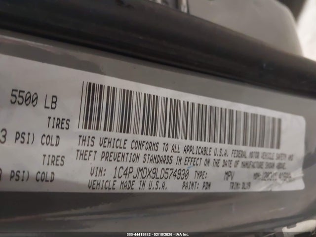 2020 JEEP CHEROKEE 1C4PJMDX9LD574930 Photo 8