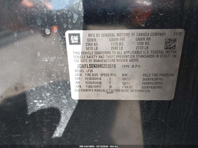2GKFLSEK6H6253516 GMC Terrain Sle-1