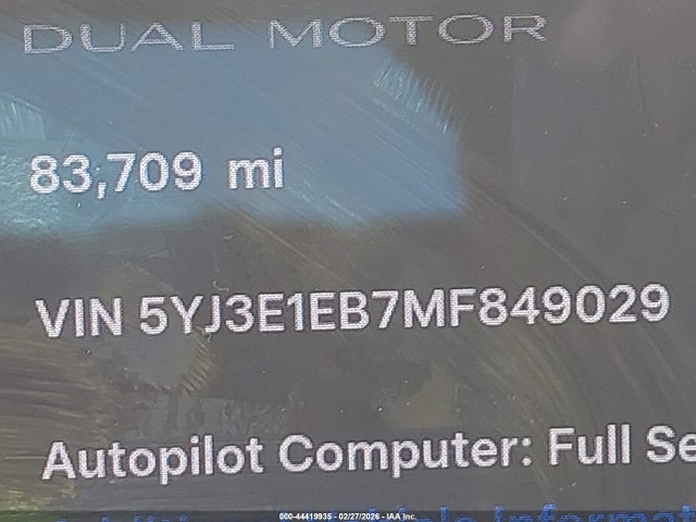 2021 TESLA MODEL 3 5YJ3E1EB7MF849029 Photo 8