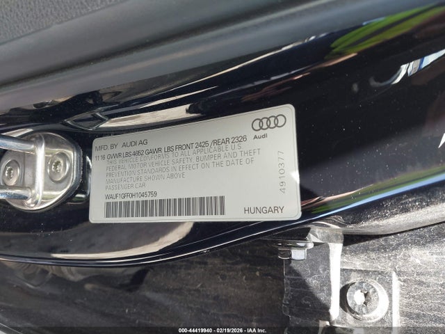 Aukcja sprzedaży 2017 Audi S3 2.0t Premium Plus, vin: WAUF1GFF0H1045759, numer aukcji: 44419940