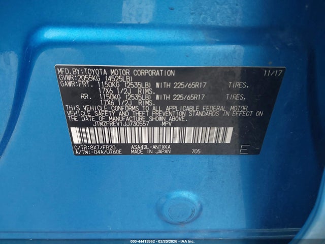 Toyota RAV4 LE 2018 JTMZFREV1JJ730557 Image 9