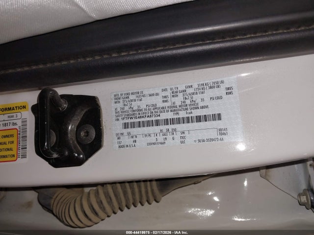 Ford F-150 Lariat 2019 1FTFW1E48KFA87334 Image 9