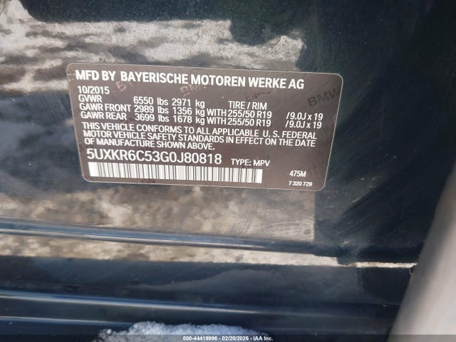 2016 BMW X5 5UXKR6C53G0J80818 Photo 8