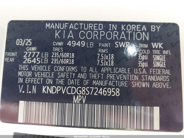 2025 KIA SPORTAGE HYBRID KNDPVCDG8S7246958 Photo 8