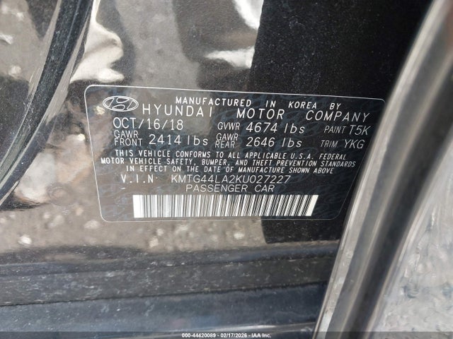 KMTG44LA2KU027227 Genesis G70 2.0t Advanced