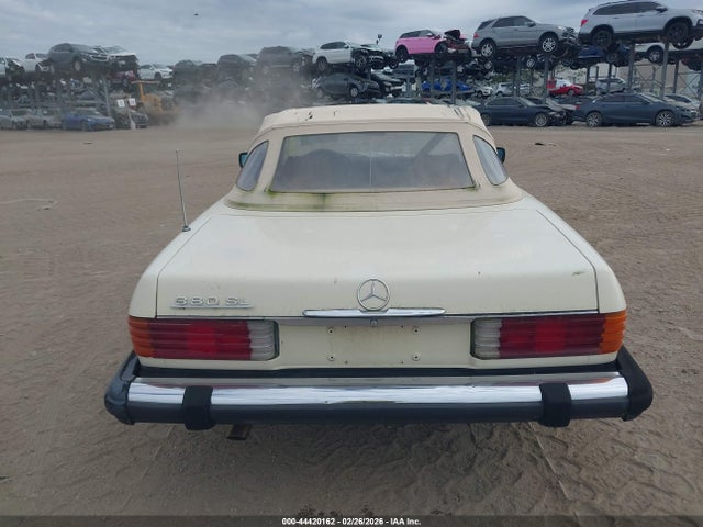 44420162 :رقم المزاد ، WDBBA45A2BB003681 vin ، 1981 Mercedes-benz 380 Sl مزاد بيع
