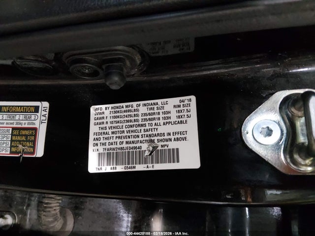 Honda CR-V 2018 7FARW2H80JE049640 Image 9