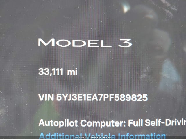 2023 TESLA MODEL 3 5YJ3E1EA7PF589825 Photo 6