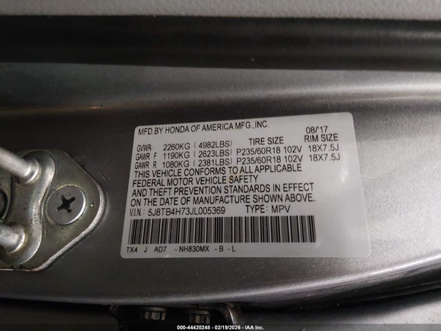 2018 ACURA RDX 5J8TB4H73JL005369 Photo 8
