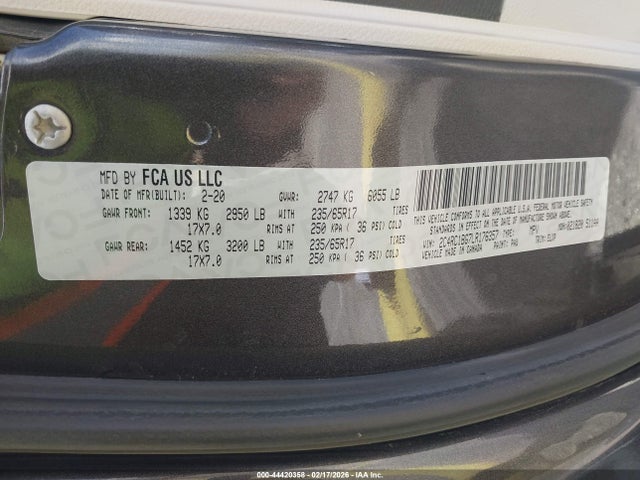 2020 CHRYSLER PACIFICA 2C4RC1BG7LR176357 Photo 8