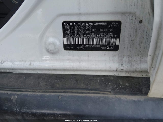 JA4AR3AW9HZ062836 Mitsubishi Outlander Sport 2.4 Se
