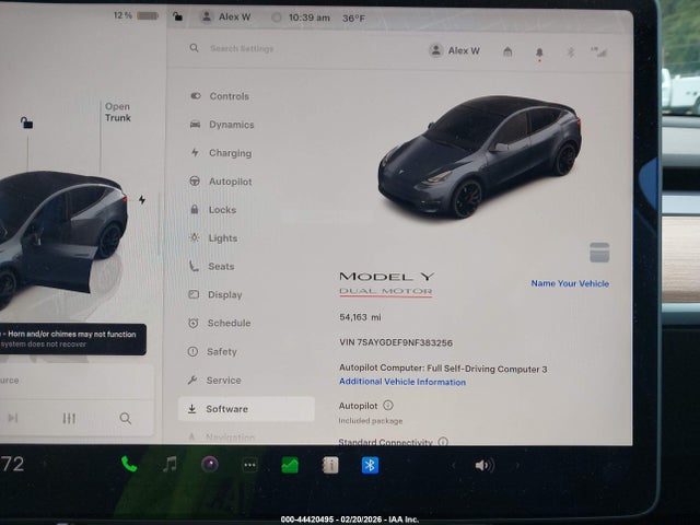 2022 TESLA MODEL Y 7SAYGDEF9NF383256 Photo 6