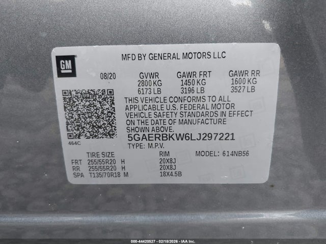 5GAERBKW6LJ297221 Buick Enclave Essence